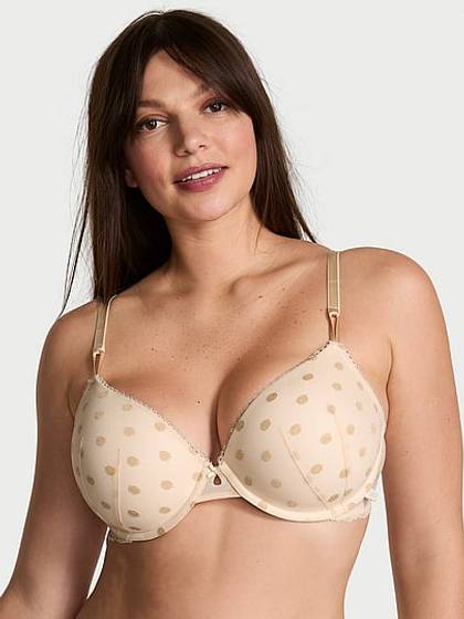 Sexy Tee Sheer Heritage Shimmer Dot Lightly Lined Demi Bra