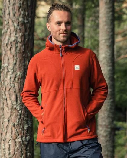 Pinegrove Polartec® Fleece Hoodie - Red Ochre