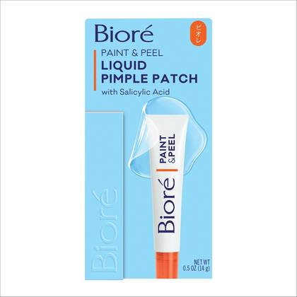 Biore Paint & Peel Liquid Pimple Patch Acne Spot Treatment with Salicylic Acid - 0.50oz: No Fragrance, Vegan, Noncomedogenic