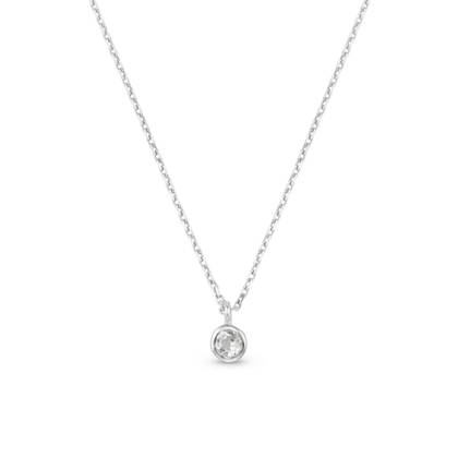 LUXE Classic Crystal Necklace Silver
