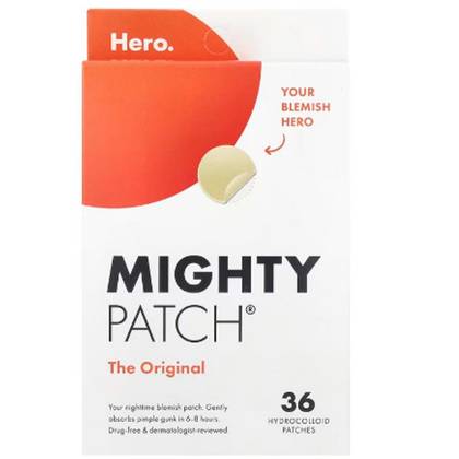 Hero Cosmetics Mighty Patch Original Acne Pimple Patches, 36 Count