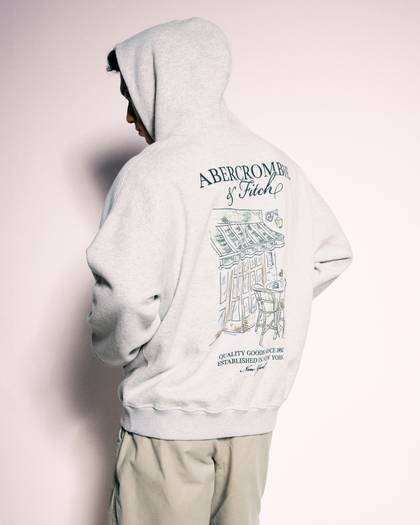 Graphic Logo Popover Hoodie