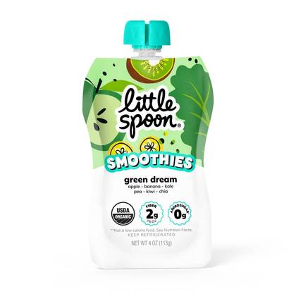 Little Spoon Green Dream Organic Kids' Smoothie - 4oz Refrigerated Pouch