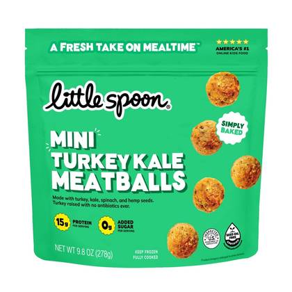 Little Spoon Mini Turkey Kale Meatballs Frozen Kids' Food - 9.8oz