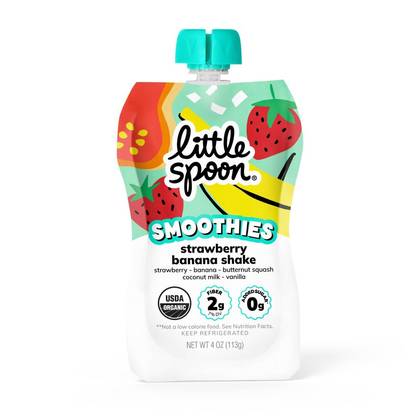 Little Spoon Strawberry Banana Organic Kids' Smoothie - 4oz Refrigerated Pouch