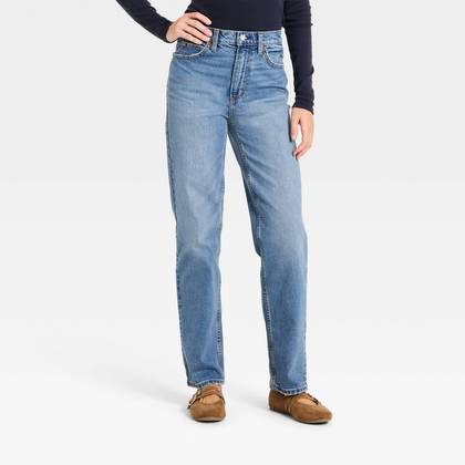 Women's Highest-Rise Vintage Straight Jeans - Universal Thread™ Vintage Medium Wash 00