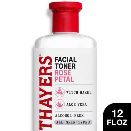 Thayers Remedies Witch Hazel Alcohol Free Toner with Rose Petal - 12 fl oz: Facial Treatment, For Normal & Sensitive Skin, Hydrating, Paraben-Free