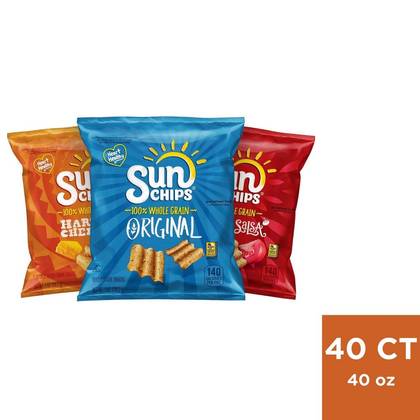 Sunchips Multigrain Chips Variety Pack - 40oz/40ct