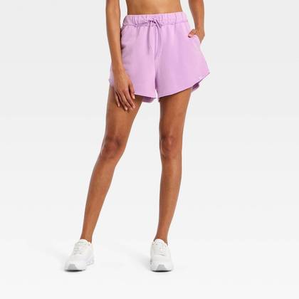 Women's French Terry Shorts - JoyLab™ Purple M
