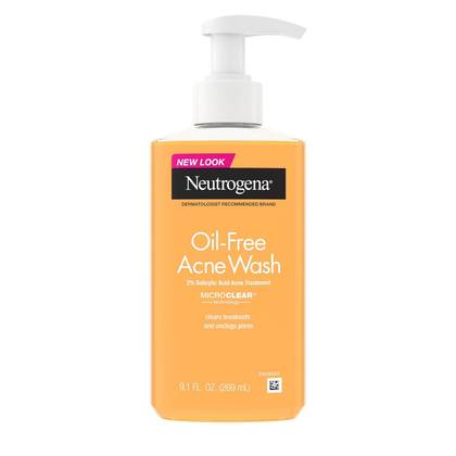 Neutrogena Oil-Free Salicylic Acid Acne Fighting Face Wash - 9.1oz: Hypoallergenic, Liquid, For Normal, Oily, Combination Skin