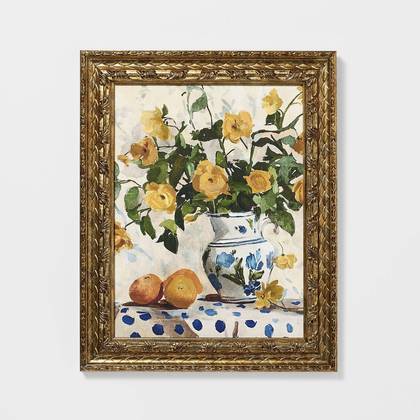 16"x20" Floral Painting Wall Art - Threshold™ designed with Studio McGee