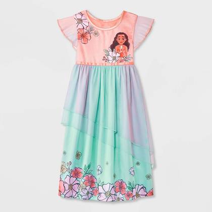 Toddler Girls' Disney Moana Fantasy NightGown - Pink 2T