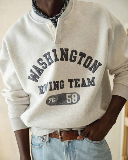 Henley Graphic Sweatshirt