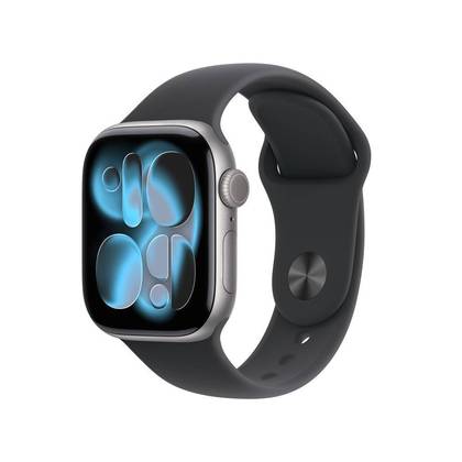 Apple Watch Series 11 GPS 42mm Space Gray Aluminum Case with Black Sport Band - M/L