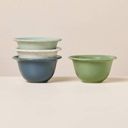 Set of 4 5 fl oz Pinched Edge Mini Bowls - Hearth & Hand™ with Magnolia
