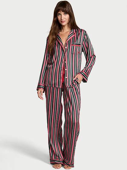Signature Satin Long Pajama Set