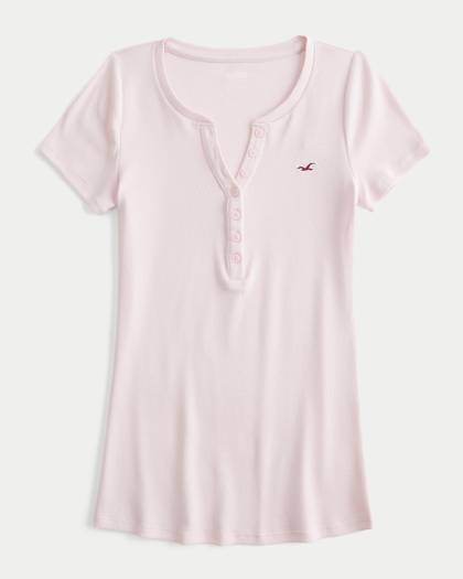 Short-Sleeve Icon Henley