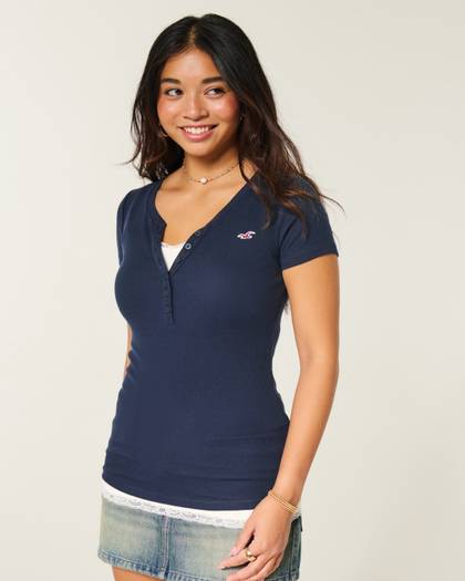 Short-Sleeve Icon Henley