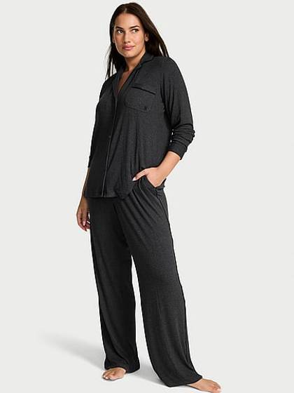 SoSoft Modal™ Ribbed Long Pajama Set