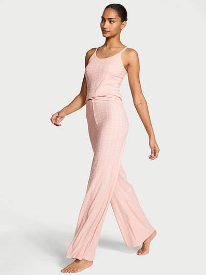 Heart Pointelle Cami & Pants Set