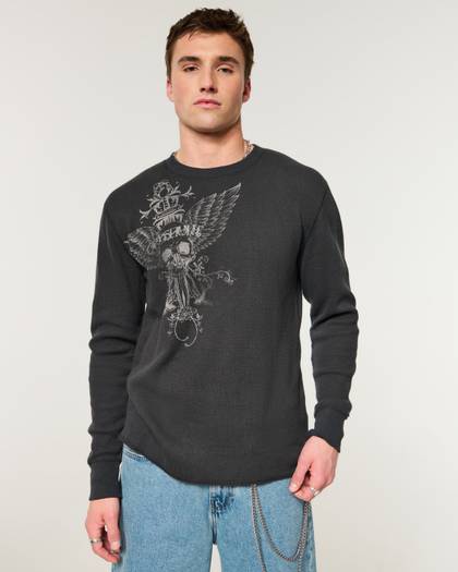 Long-Sleeve Graphic Thermal Shirt