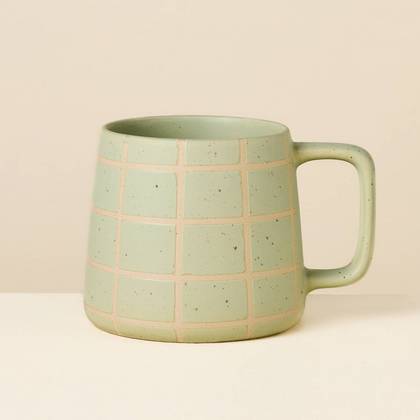 13 fl oz Stoneware Coffee Mug Green - Hearth & Hand™ with Magnolia