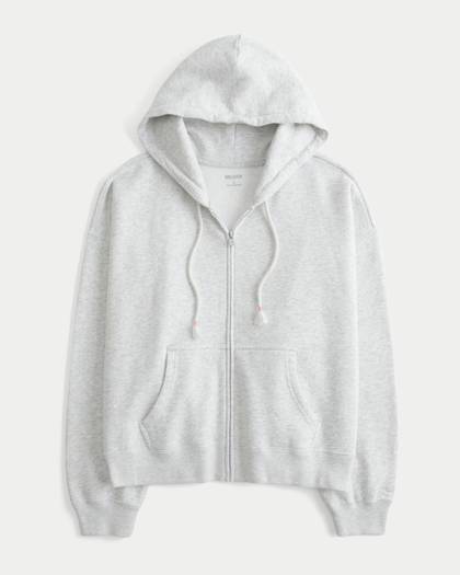 Hollister Feel Good Easy Zip-Up Hoodie