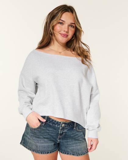 Hollister Feel Good Easy Off-the-Shoulder Sweatshirt