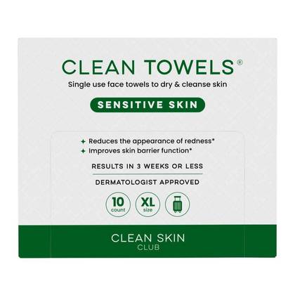 Clean Skin Club Sensitive Skin Towels - XL - 10ct