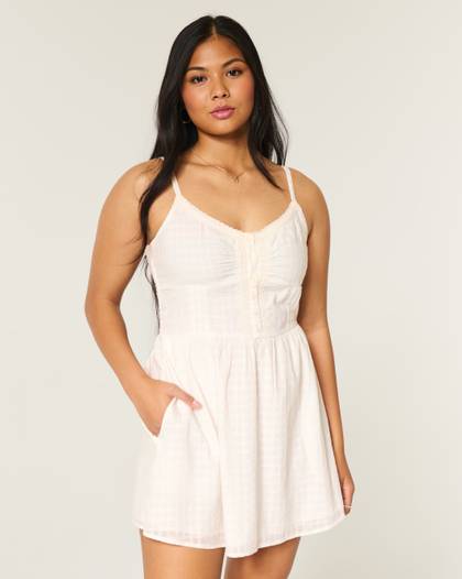 Lace Trim Mini Dress