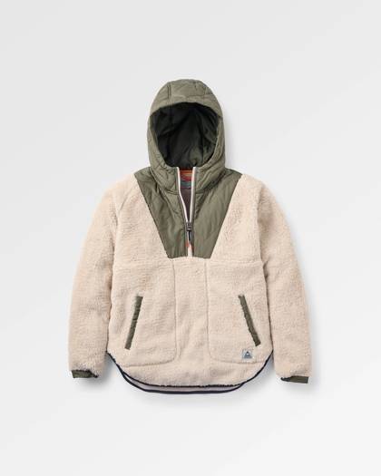 Beaumont Sherpa Hooded Fleece - Vintage White
