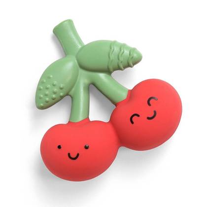 Itzy Ritzy Natural Rubber Baby Teether - Cherries