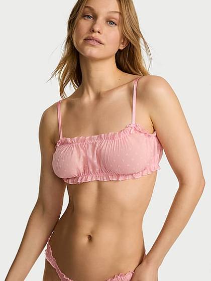 Heart Chiffon Unlined Bralette
