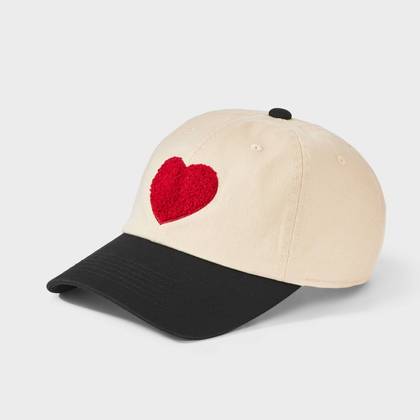 Heart Patch Baseball Hat - Universal Thread™ Cream