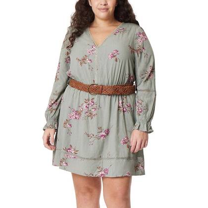 Juniors' Plus Size WallFlower Samantha Belted Woven Dress