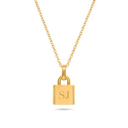 Padlock Necklace (Gold)