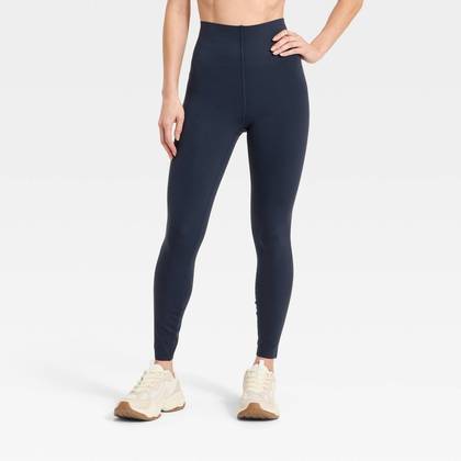 Women's Super Flex Ultra High Rise Bonded Leggings - All In Motion™ Navy Blue XS