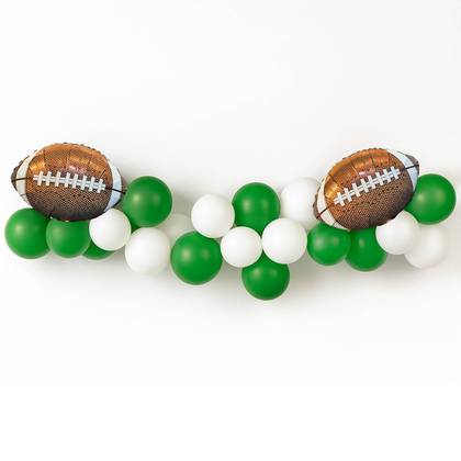 Packed Party Balloon Garland with 2 Mylar Footballs