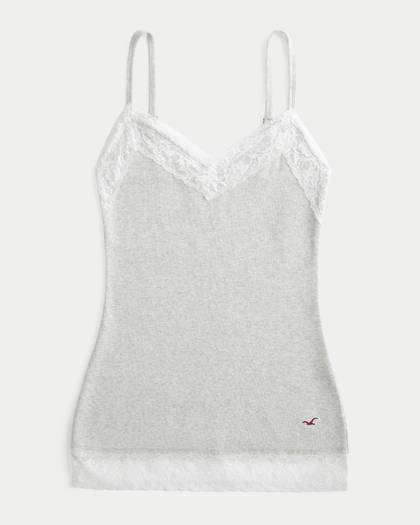 Lace Trim Layering Cami