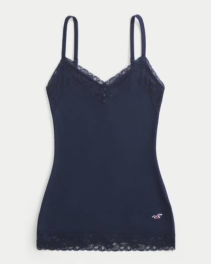 Lace Trim Layering Cami