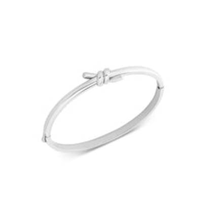 Twisted Knot Bangle (Silver)