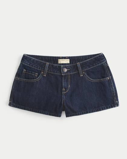 Low-Rise Denim Shorts