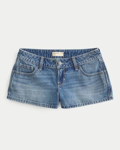 Low-Rise Denim Shorts