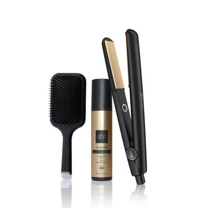 GHD ORIGINAL FLAT IRON IN BLACK BUNDLE SET