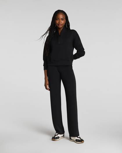 SPANX AirEssentials® Straight Leg Pant | Very Black - Black