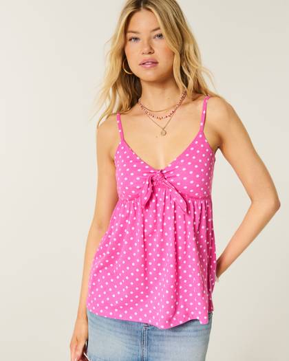 Easy Tie Front Babydoll Top