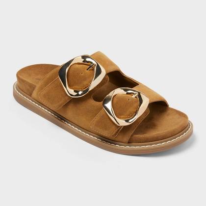 Women's Ashton Sandals with Memory Foam Insole - Universal Thread™ Brown 5