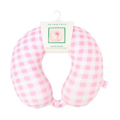 Skinnydip Travel Neck Pillow - Gingham