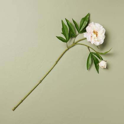 25" Peach Peony Spray Artificial Stem Pink - Hearth & Hand™ with Magnolia