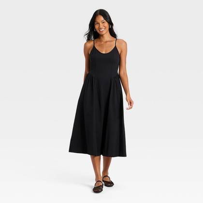 Women's Corset Sundress - A New Day™ Black XL